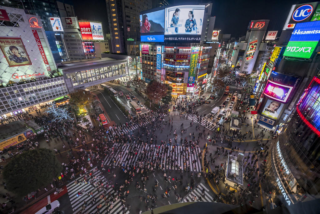 Skrzyżowanie Shibuya w Tokio